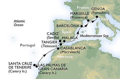 Отменён круиз MSC Opera от Канарских островов в Средиземное море в марте 2016 Отменён круиз MSC Opera от Канарских островов в Средиземное море в марте 2016