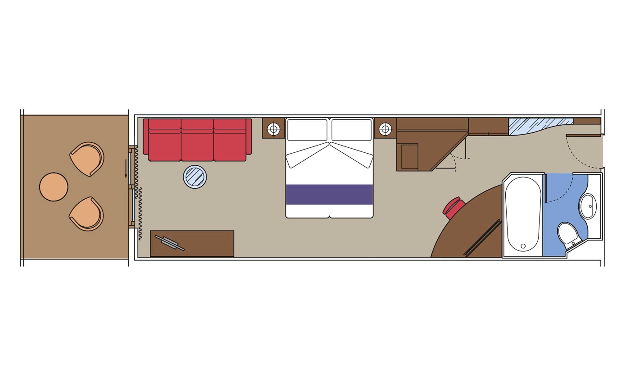 MSC Magnifica Cabin: Suite 01 2d