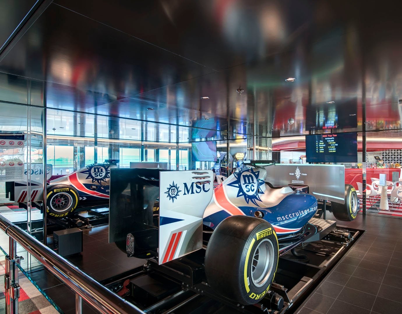MSC Meraviglia F1 Simulators