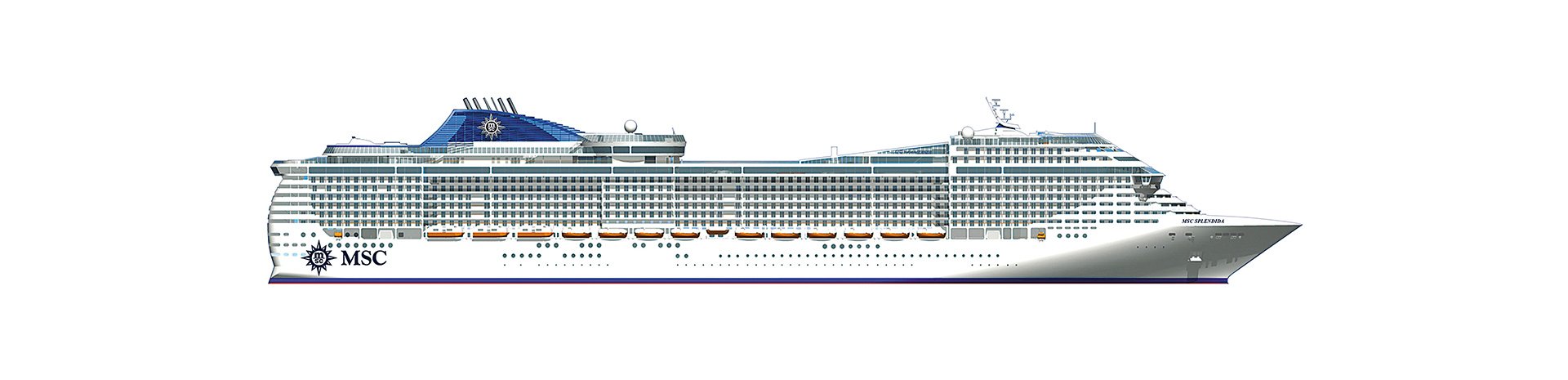 MSC Splendida Silhouette