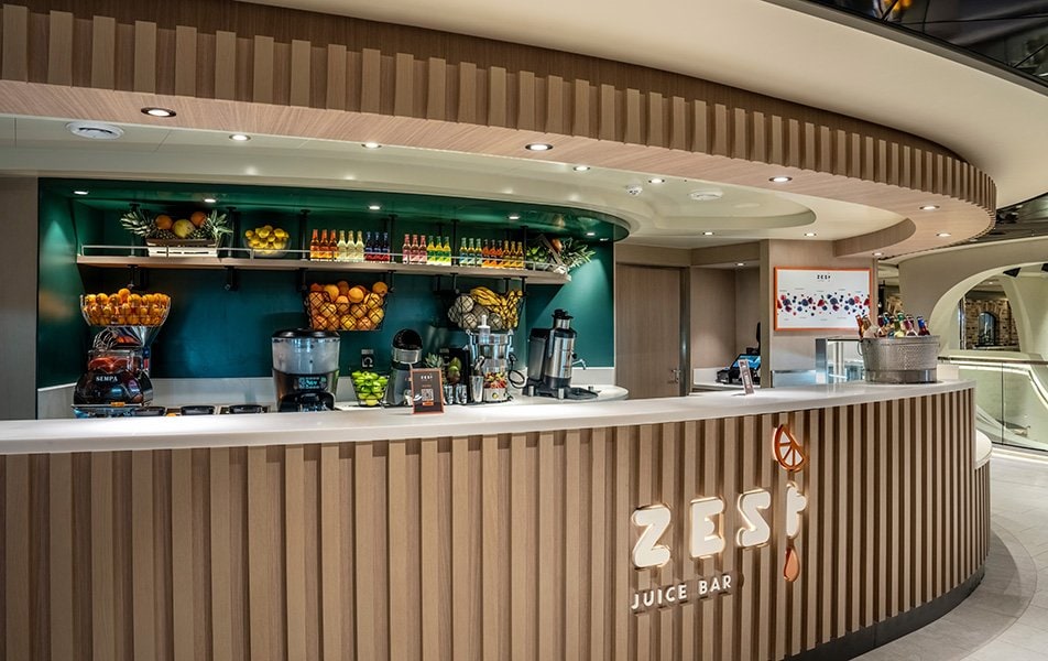 Zest Juice bar, MSC World Asia | MSC Cruises Zest Juice bar, MSC World Asia | MSC Cruises