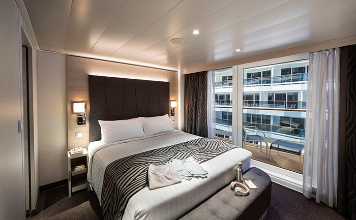 Deluxe Balcony Promenade view, MSC World Europa | MSC Cruises