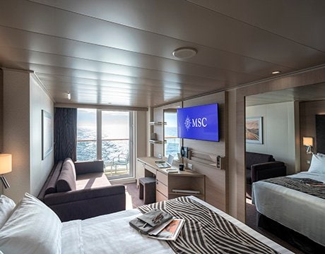 Deluxe Balcony, MSC World Europa | MSC Cruises Deluxe Balcony, MSC World Europa | MSC Cruises