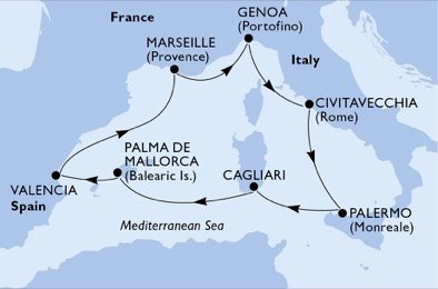 Spanje, Frankrijk, Italië
