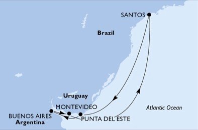 Brazilië, Uruguay, Argentinië