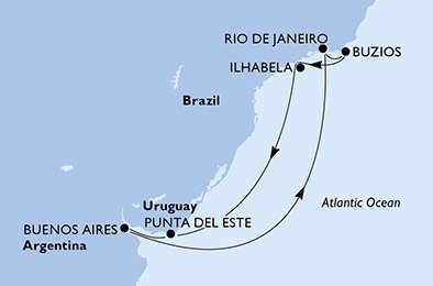 Argentinië, Brazilië, Uruguay