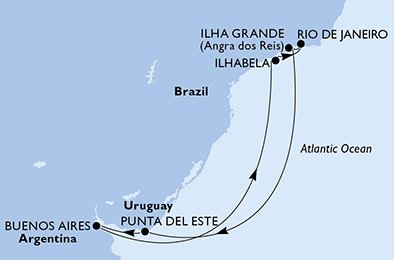 Argentinië, Brazilië, Uruguay