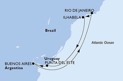 Brazilië, Uruguay, Argentinië