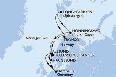 Duitsland, Noorwegen, Spitsbergen en Jan Mayen