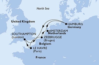 Nederland, Duitsland, Frankrijk, Groot-Brittannië, België