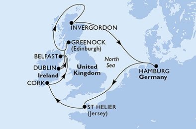 Duitsland, Groot-Brittannië, Ierland