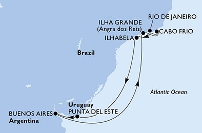 Argentinië, Brazilië, Uruguay