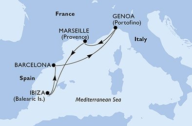 Italië, Frankrijk, Spanje