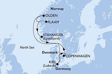 Duitsland, Denemarken, Noorwegen