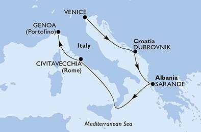 Italië, Kroatië, Albanië