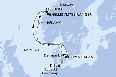 Denemarken, Noorwegen, Duitsland