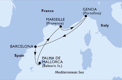 Italië, Spanje, Frankrijk