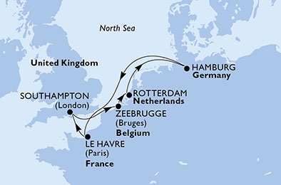 Duitsland, Frankrijk, Groot-Brittannië, België, Nederland