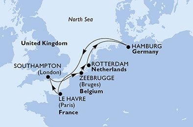 Frankrijk, Groot-Brittannië, België, Nederland, Duitsland