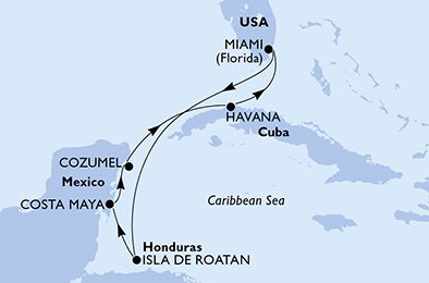 Verenigde Staten, Honduras, Mexico, Cuba