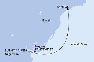 Uruguay, Argentinië, Brazilië